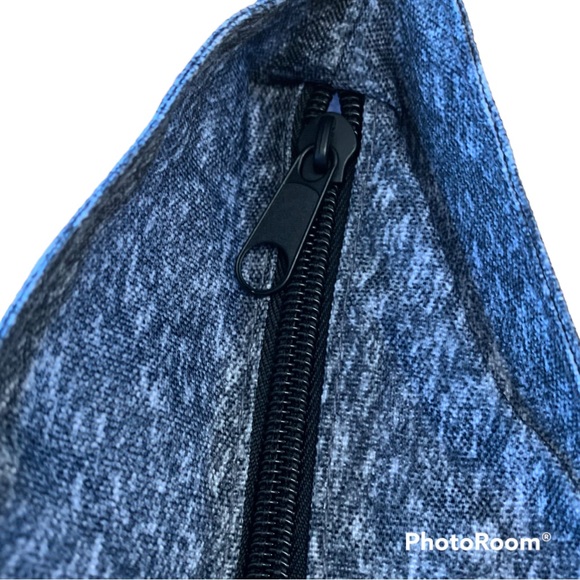 Victoria Secret Pink Foil Logo Weekender Tote Bag Heather Gray Zippered NWT - Picture 7 of 13